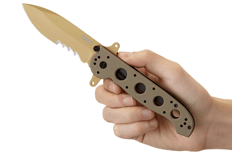 Couteau pliant CRKT M21-14DSFG manche G10 camouflé désert 13cm
