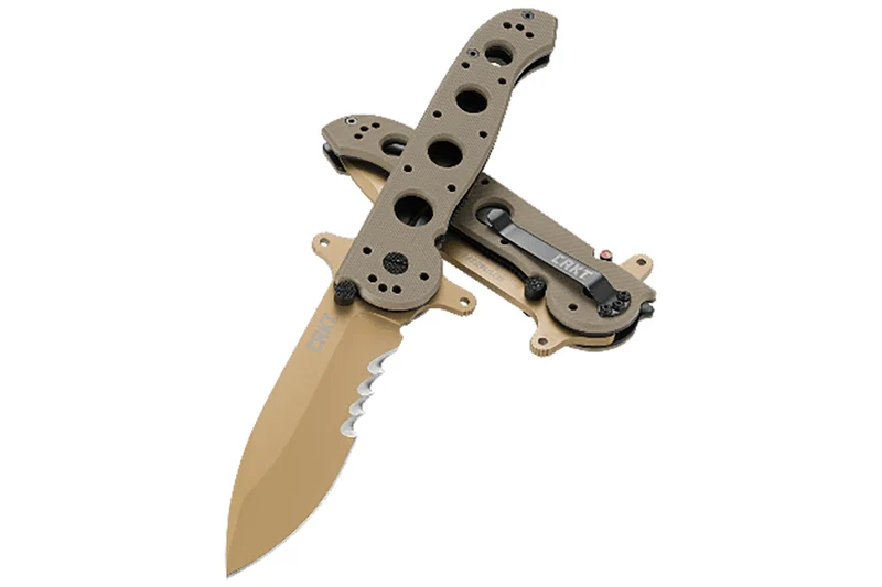 Couteau pliant CRKT M21-14DSFG manche G10 camouflé désert 13cm