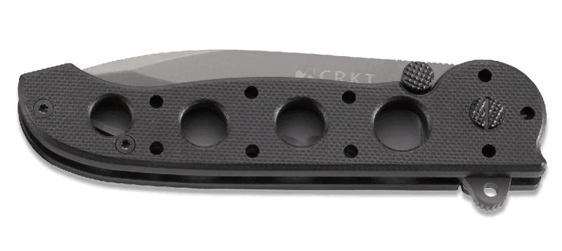 Couteau pliant CRKT M21 manche à trous G10 noir