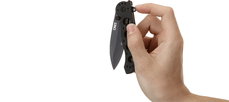 Couteau pliant CRKT M21 manche à trous G10 noir