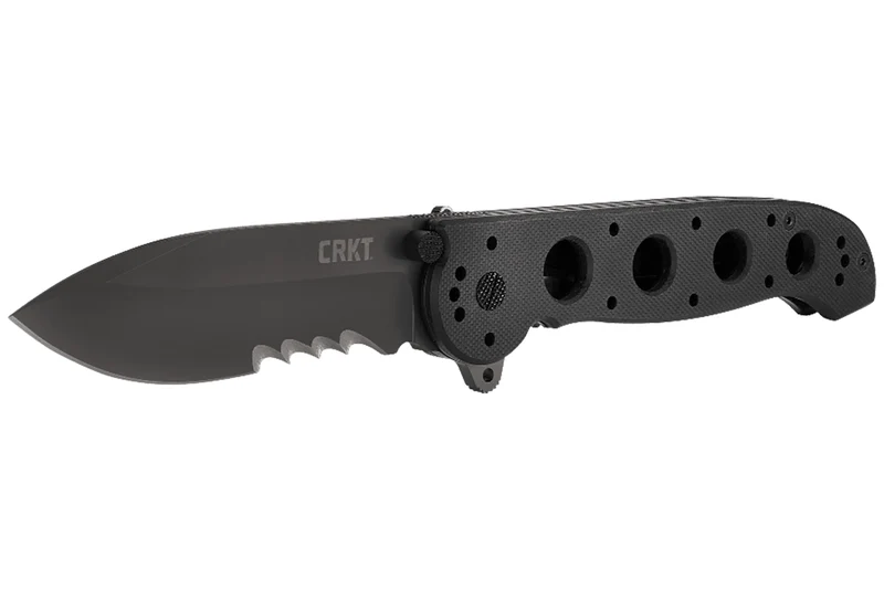 Couteau pliant CRKT M21 manche à trous G10 noir