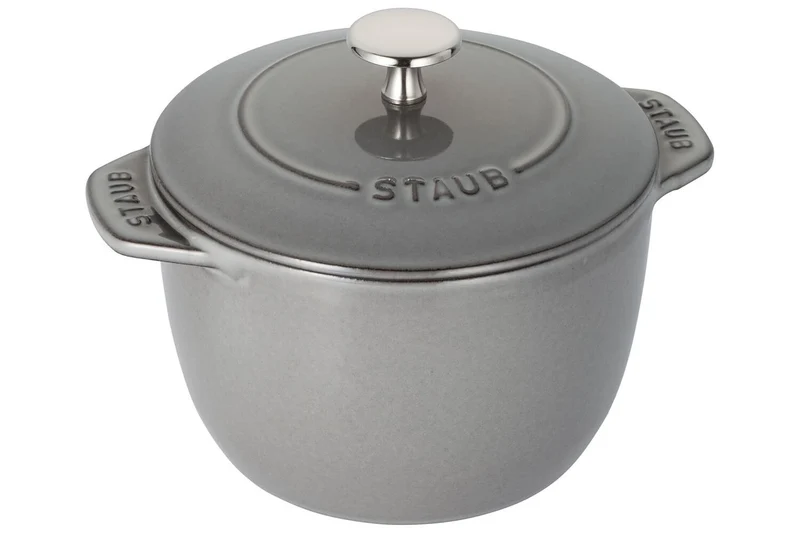 Cocotte à riz et légumineuses Staub Gohan en fonte émaillée gris graphite