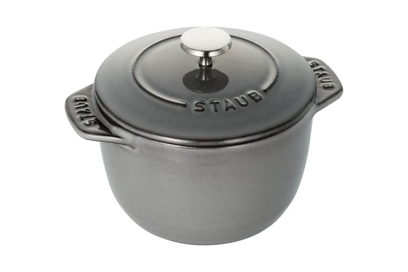 Cocotte à riz et légumineuses Staub Gohan en fonte émaillée gris graphite