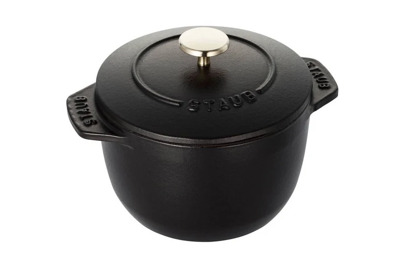 Cocotte à riz et légumineuses Staub Gohan en fonte émaillée noir mat