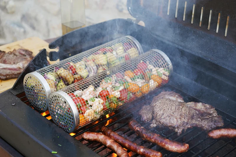 Set de 2 grilles de cuisson Cookut Roll Grill pour barbecue