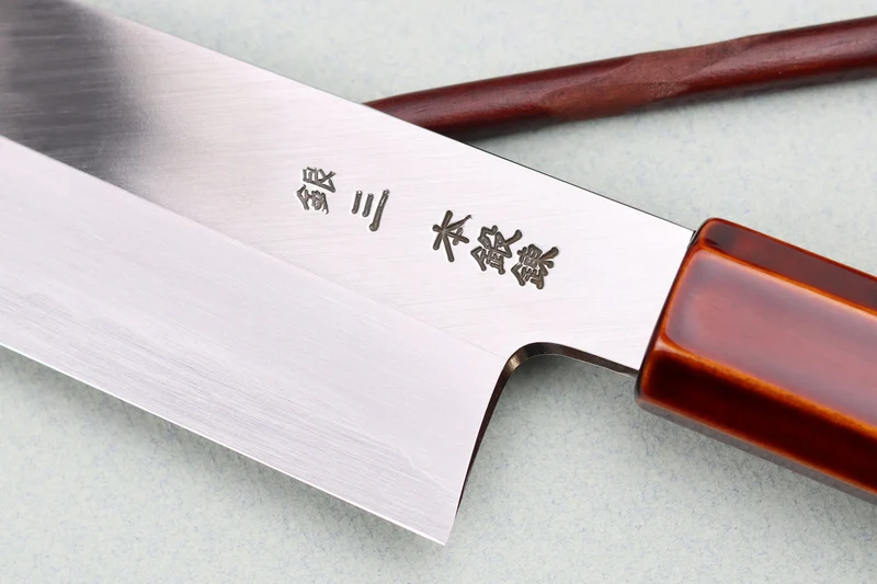 Couteau santoku 18cm japonais artisanal Hado Ginsan Kijiro