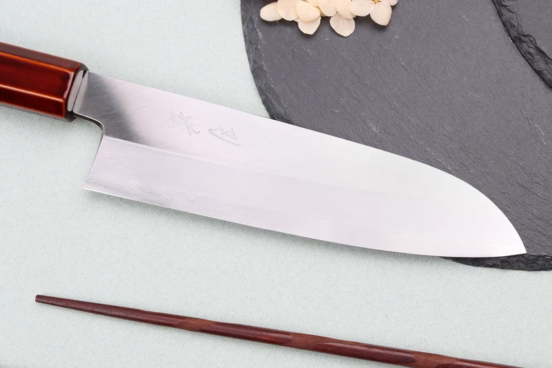 Couteau santoku 18cm japonais artisanal Hado Ginsan Kijiro