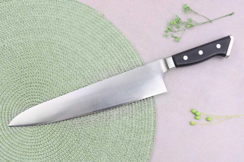 Couteau de chef alvéolé japonais Glestain K series 24cm