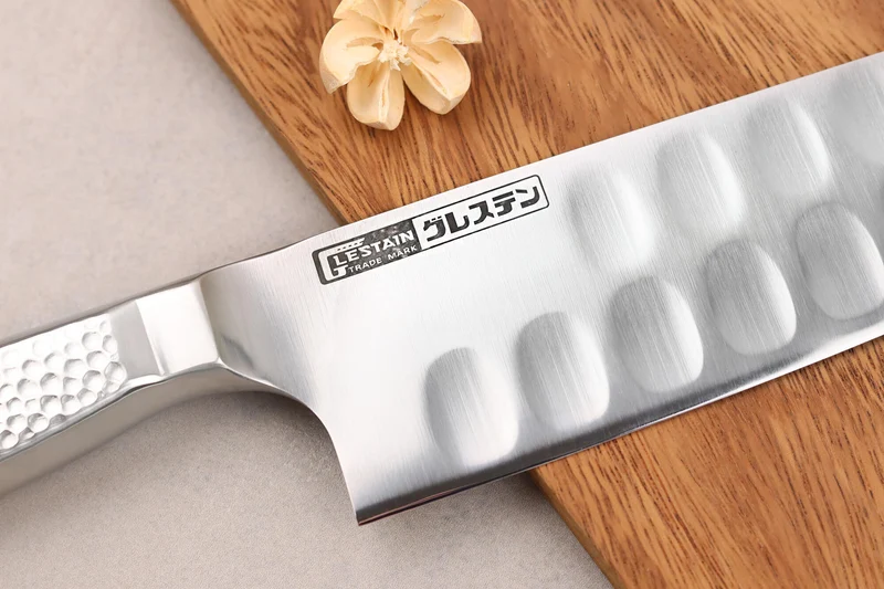Couteau santoku alvéolé japonais Glestain Home Series 17cm