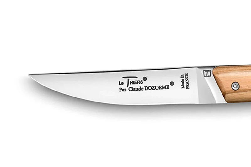 Couteau pliant Le Thiers Verrou Claude Dozorme manche bois d'olivier 12cm