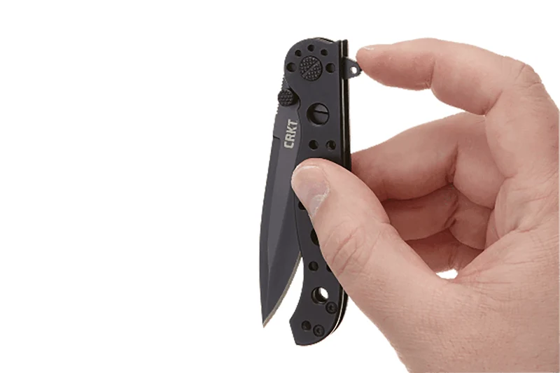 Couteau pliant CRKT M16-01KS lame noire manche inox noir 10,2cm