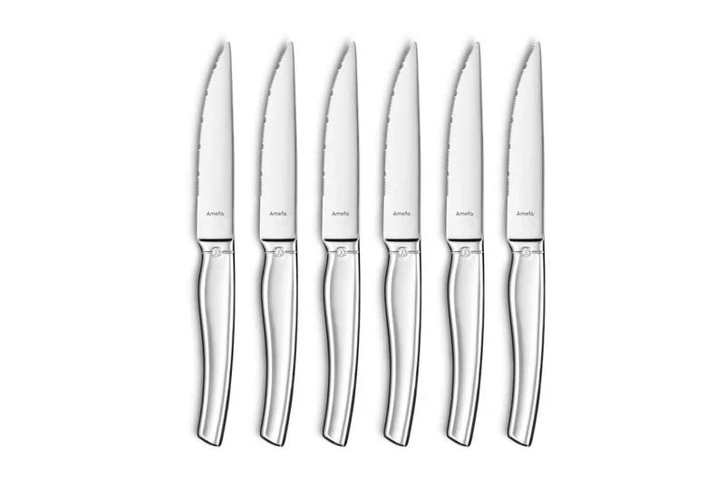 Coffret de 6 couteaux à steak Amefa Goliath tout inox