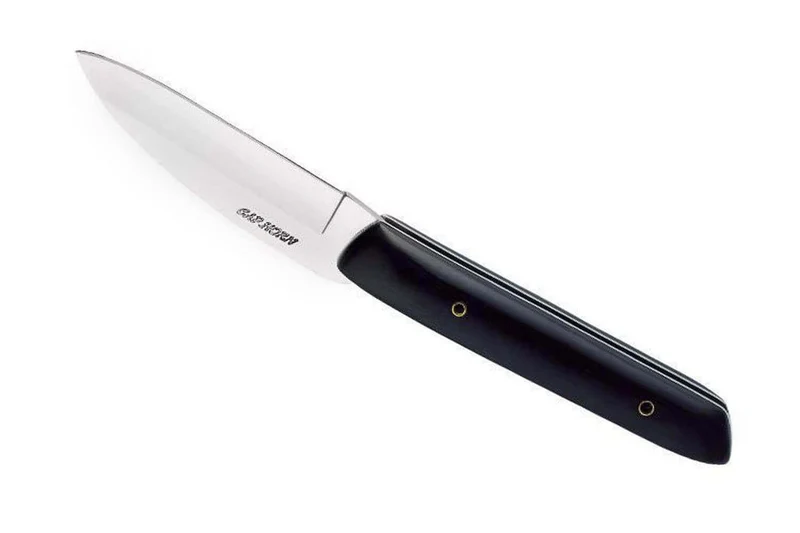 Couteau Cap Horn pliant acier inox Z100 manche bois d'ébène 12cm