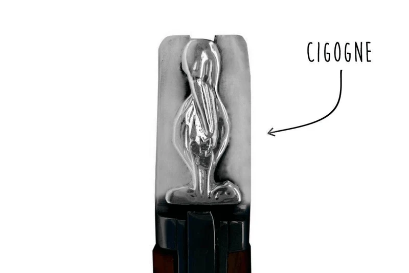 Couteau pliant L'Elsass acier inox Z100 manche bois de genévrier 11cm