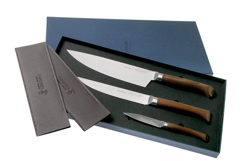 Coffret de 3 couteaux Opinel Les Forgés 1890