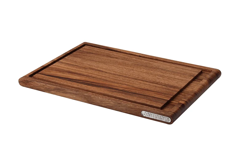 Planche à découper Continenta en bois d'acacia + rigole
