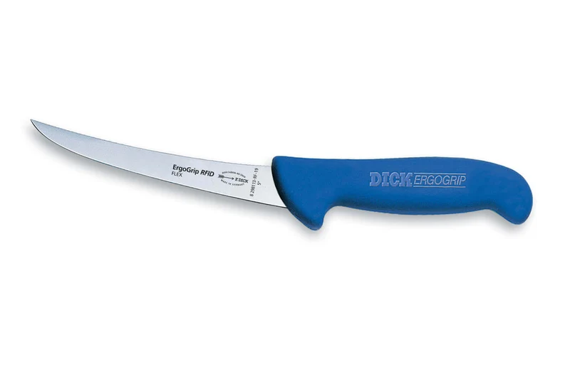 Couteau désosseur Dick Ergogrip lame courbe flexible manche bleu