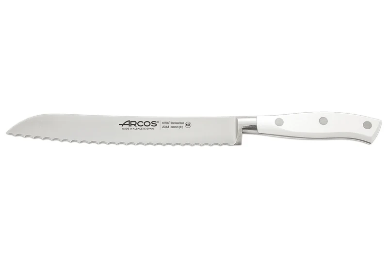 Bloc design 4 couteaux + ciseaux Arcos Riviera White