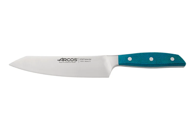 Bloc blanc laqué Arcos Brooklyn 3 couteaux + 1 paire de ciseaux