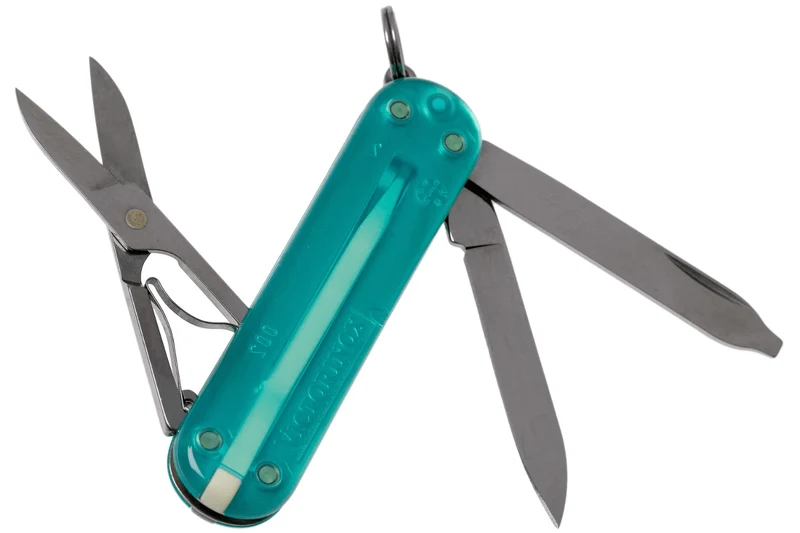 Couteau suisse Victorinox Classic SD Colors Translucide Tropical Surf 58mm 7 fonctions