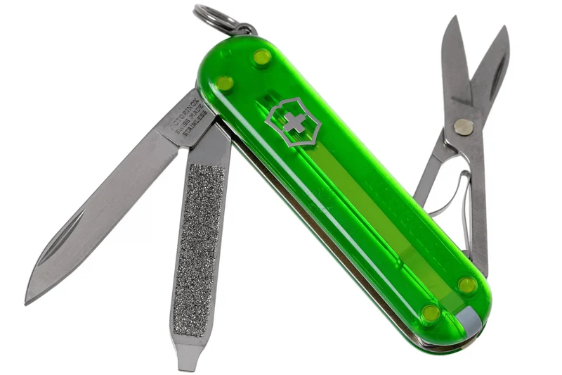Couteau suisse Victorinox Classic SD Colors Translucide Green Tea 58mm 7 fonctions