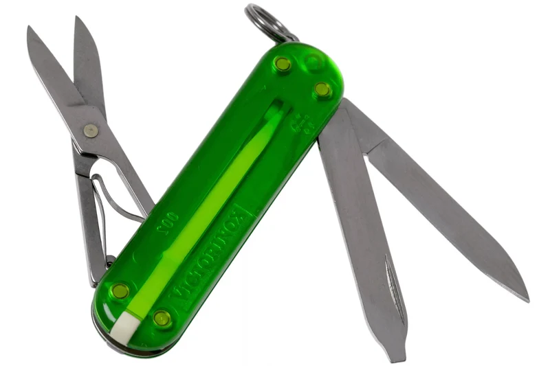 Couteau suisse Victorinox Classic SD Colors Translucide Green Tea 58mm 7 fonctions