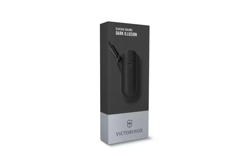 Etui cuir noir Victorinox Dark Illusion pour couteaux suisses 7cm