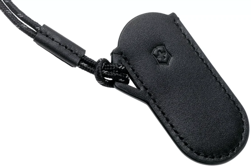 Etui cuir noir Victorinox Dark Illusion pour couteaux suisses 7cm