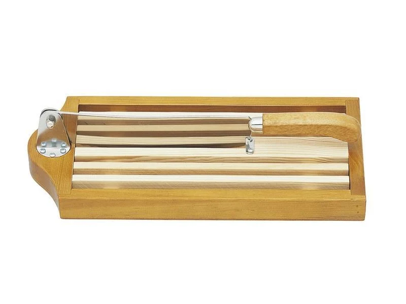 Couteau a pain sur socle en bois