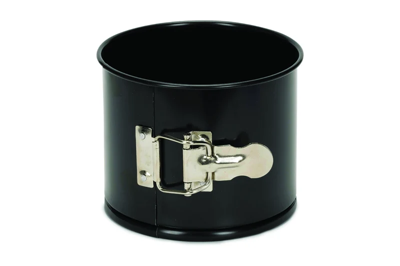 Moule à charnière haut anti-adhésif fond amovible noir 16cm