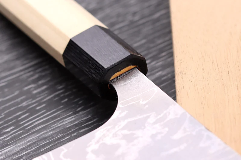 Couteau nakiri japonais artisanal Masakage Shimo 16,5cm Shirogami