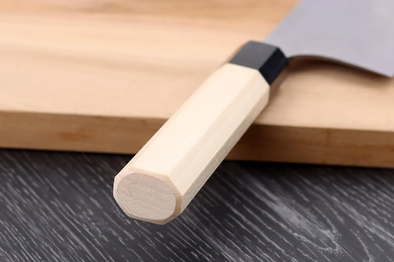Couteau nakiri japonais artisanal Masakage Shimo 16,5cm Shirogami