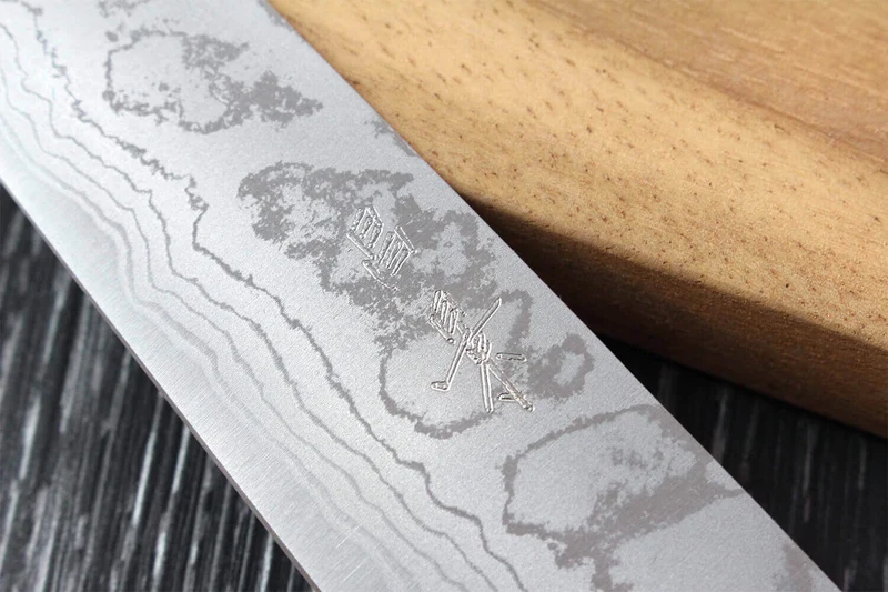 Couteau universel japonais artisanal Masakage Shimo 15cm Shirogami