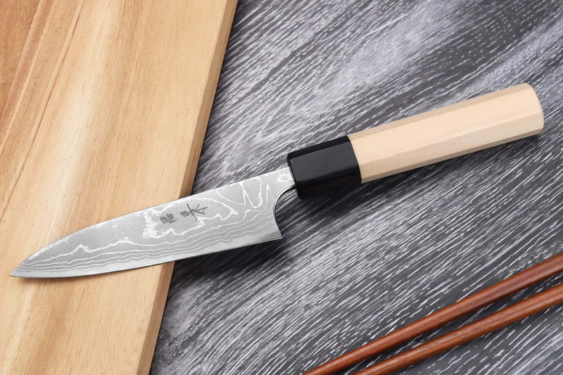 Couteau universel japonais artisanal Masakage Shimo 12cm Shirogami