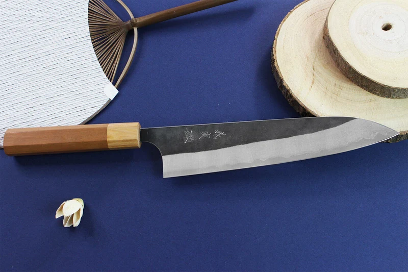 Couteau de chef japonais artisanal Yoshimi Kato AS Brut 21cm