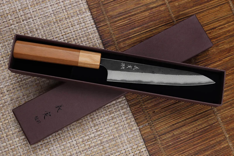 Couteau universel japonais artisanal Yoshimi Kato AS Brut 15cm
