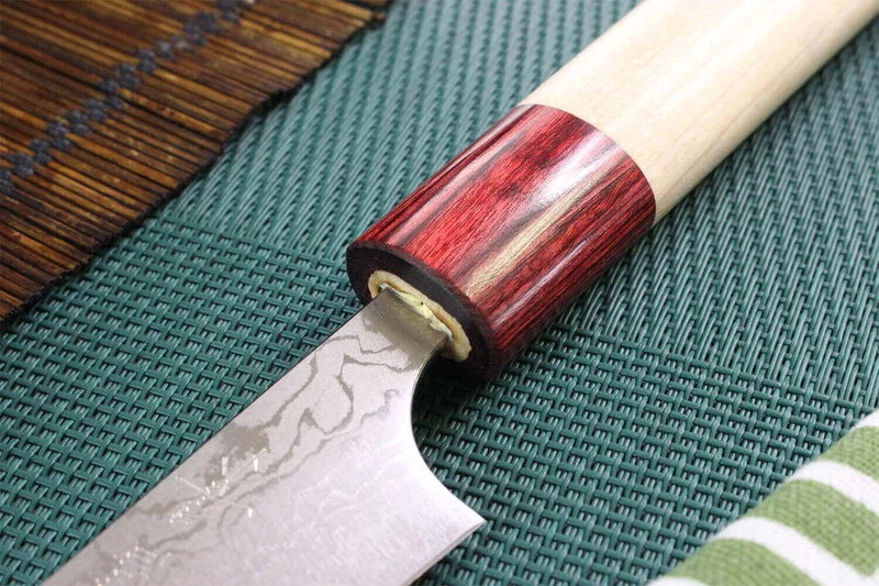 Couteau d'office japonais artisanal Masakage Kiri 7,5cm damas 49 couches