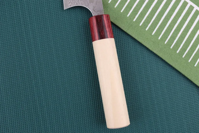 Couteau de chef japonais artisanal Masakage Kiri 18cm damas 49 couches