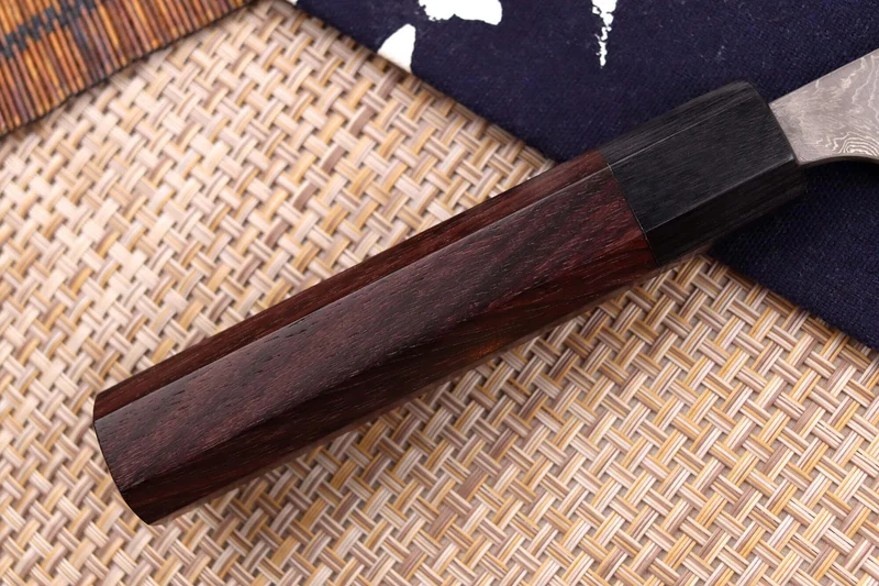 Couteau nakiri japonais artisanal Masakage Kumo 16,5cm damas 63 couches