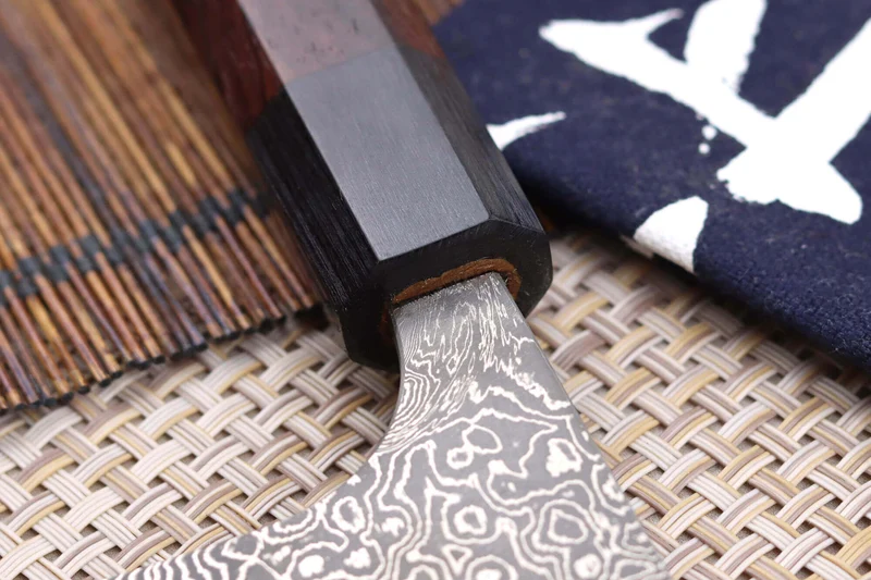 Couteau nakiri japonais artisanal Masakage Kumo 16,5cm damas 63 couches