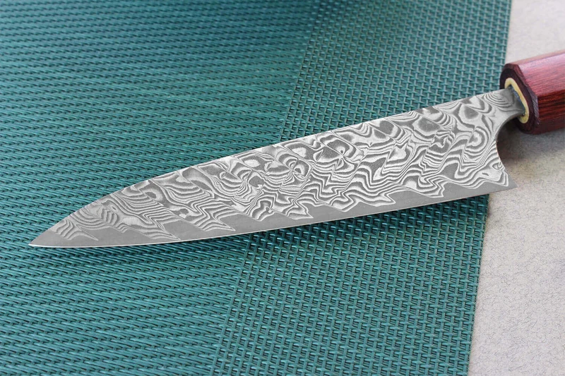 Couteau universel japonais artisanal Yoshimi Kato 12cm SG2 Damascus