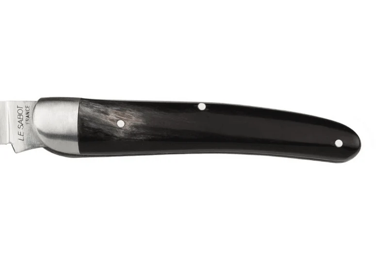 Couteau pliant AU SABOT L'Alsacien acier carbone manche en corne 10cm