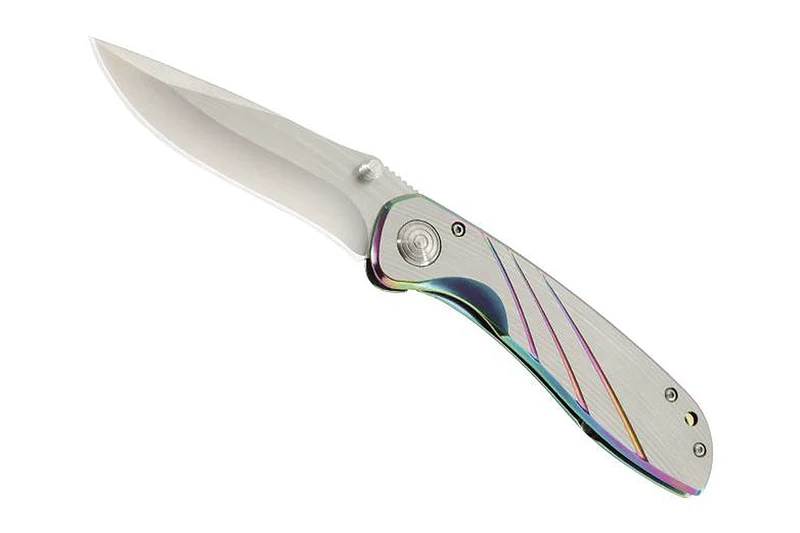Couteau pliant Herbertz 200011 manche arc-en-ciel en acier 11cm