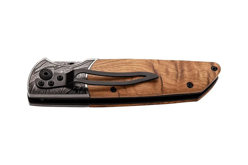 Couteau pliant Herbertz n°584912 manche racine de bois 12cm