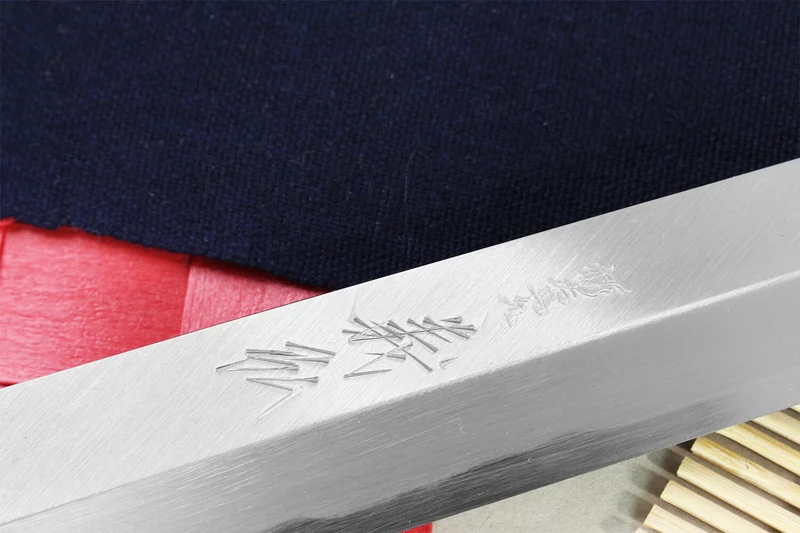 Couteau takohiki japonais artisanal Yoshihiro Jyosaku White 2 steel 27cm