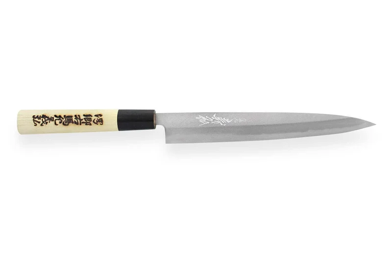 Couteau yanagiba japonais artisanal Yoshihiro Jyosaku White 2 steel