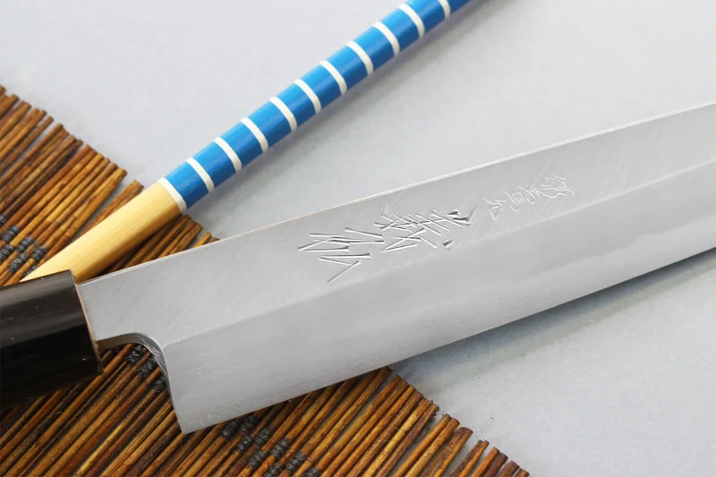 Couteau yanagiba japonais artisanal Yoshihiro Jyosaku White 2 steel