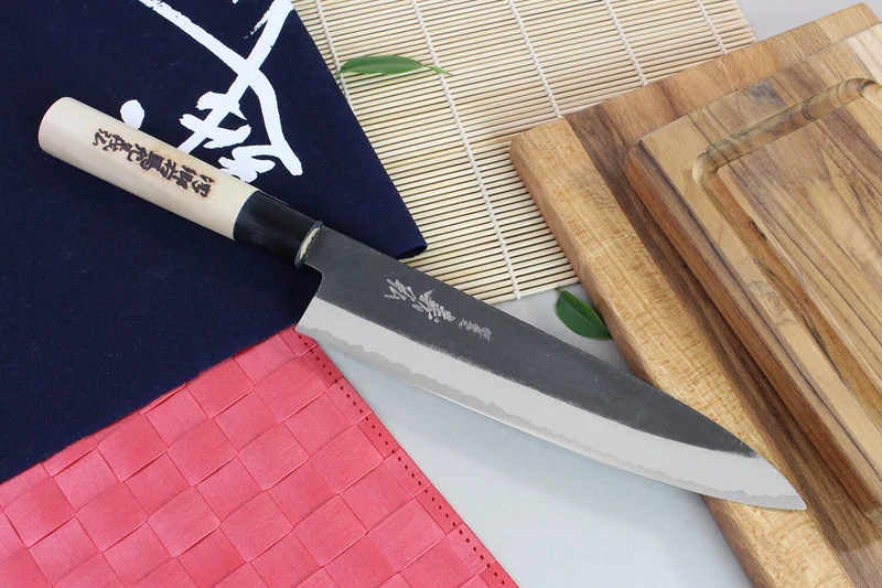 Couteau de chef japonais artisanal Yoshihiro Kogeta White 2 steel