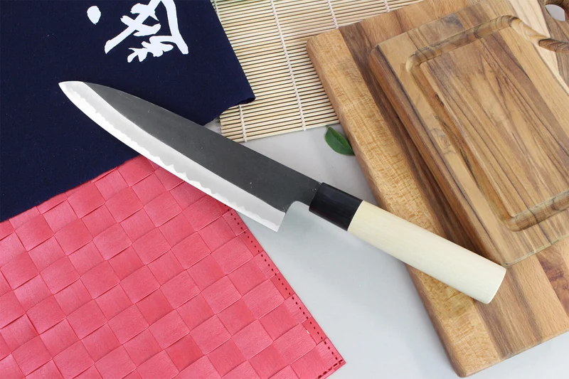 Couteau de chef japonais artisanal Yoshihiro Kogeta White 2 steel