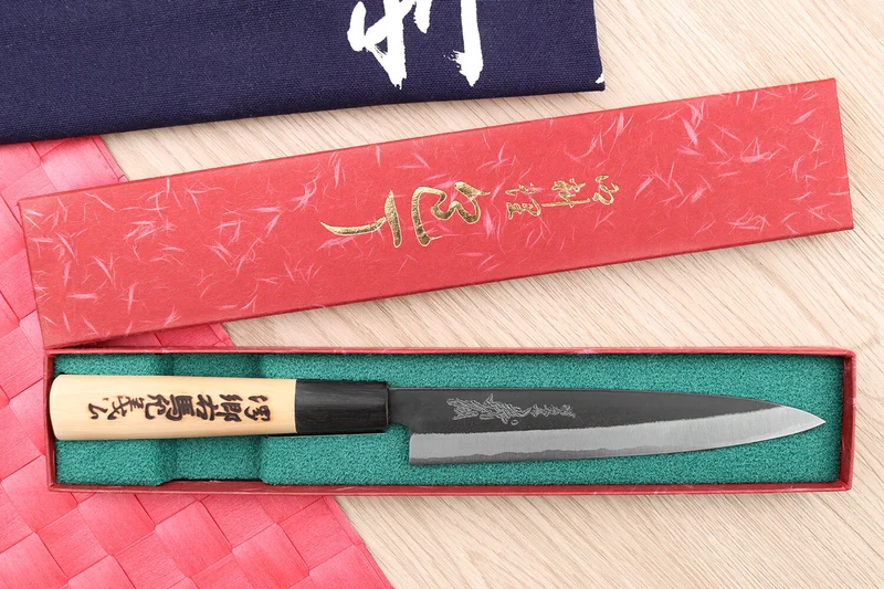 Couteau universel japonais artisanal Yoshihiro Kogeta White 2 steel 15,5cm